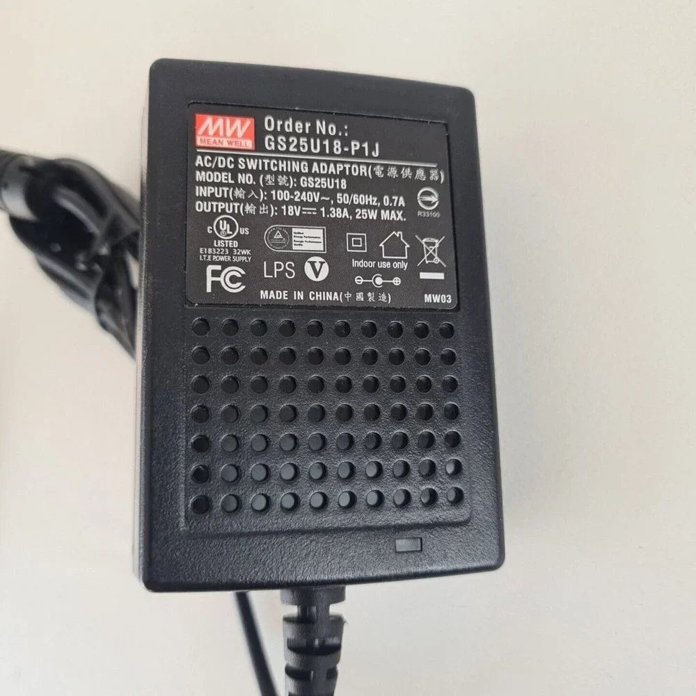 MW Mean Well AC/DC Switching Adapter Power Supply